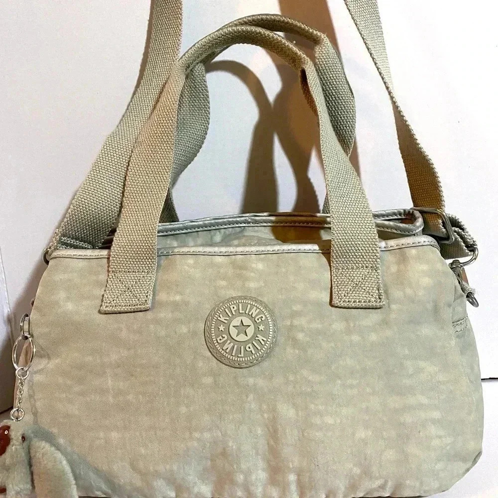 Kipling gray nylon crossbody handbag - Picture 7 of 15